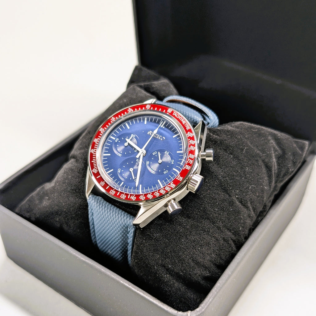 Seiko MOD Chronograph Red/Blue 40mm