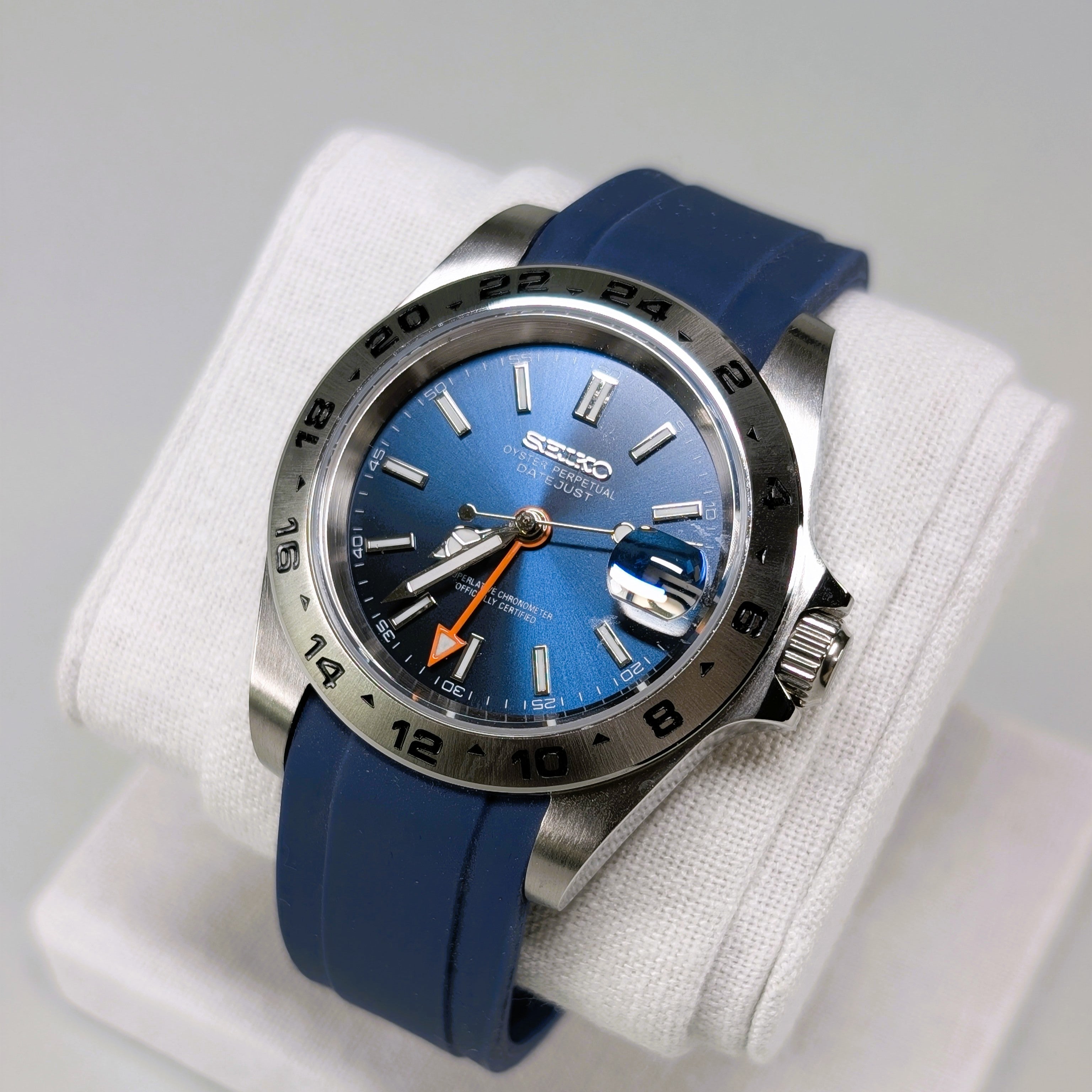 Seiko MOD GMT Explorer Blue 40mm Automatic