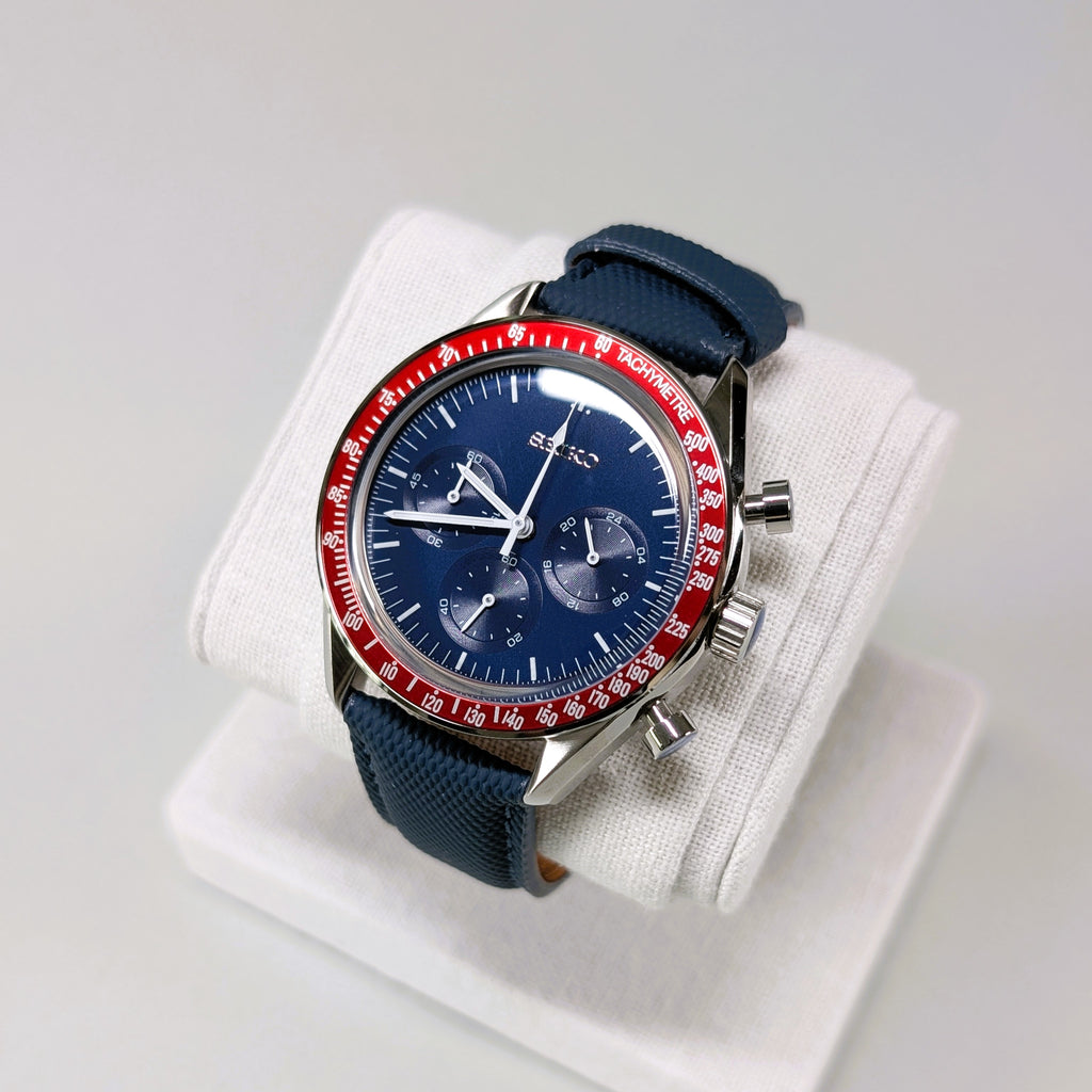 Seiko MOD Chronograph Red/Blue 40mm
