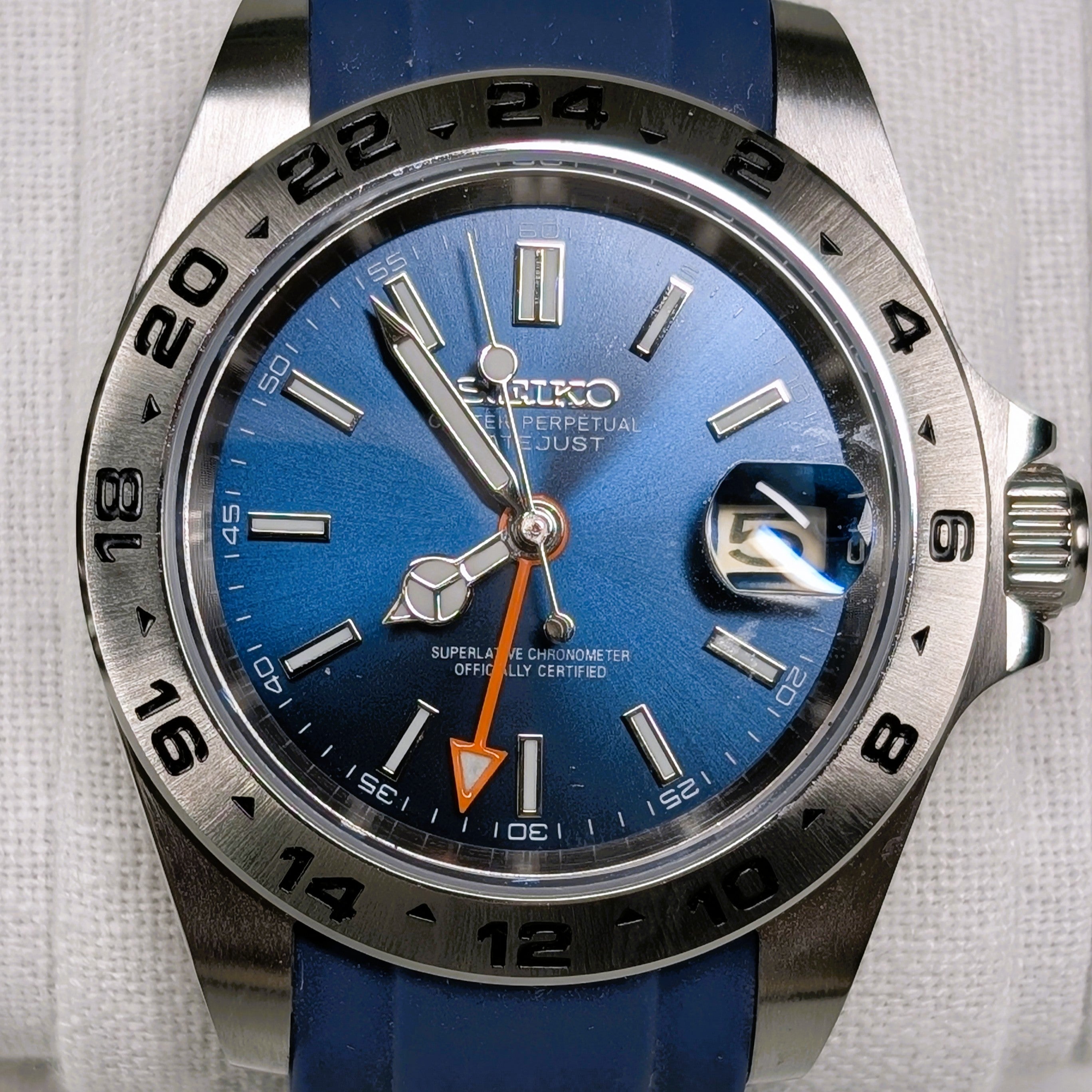 Seiko MOD GMT Explorer Blue 40mm Automatic