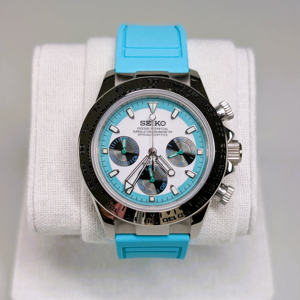 Seiko MOD Chronograph Mint Green 40mm