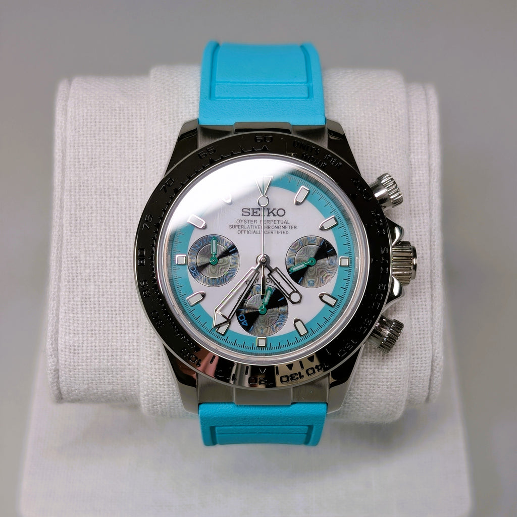 Seiko MOD Chronograph Mint Green 40mm