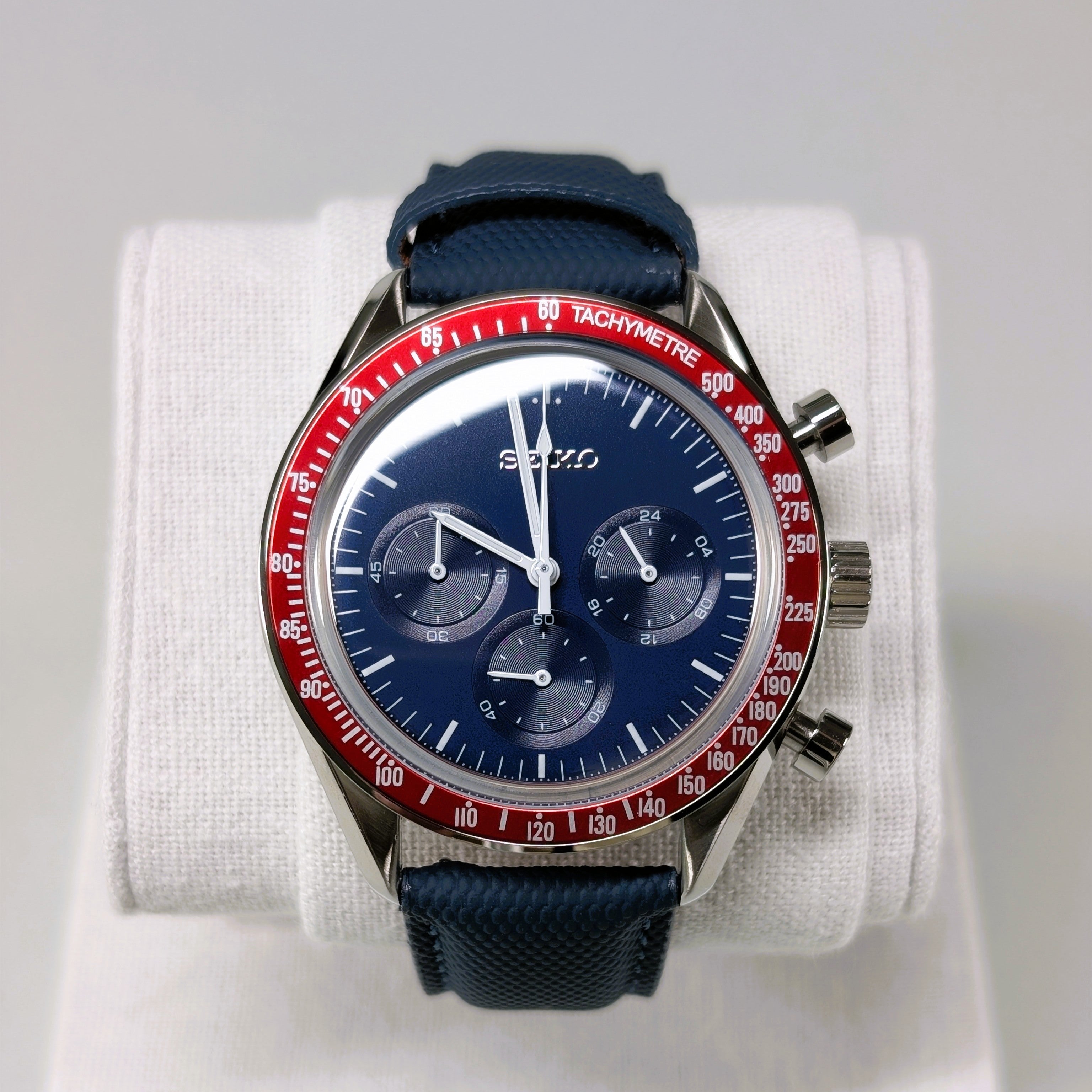 Seiko MOD Chronograph Red/Blue 40mm