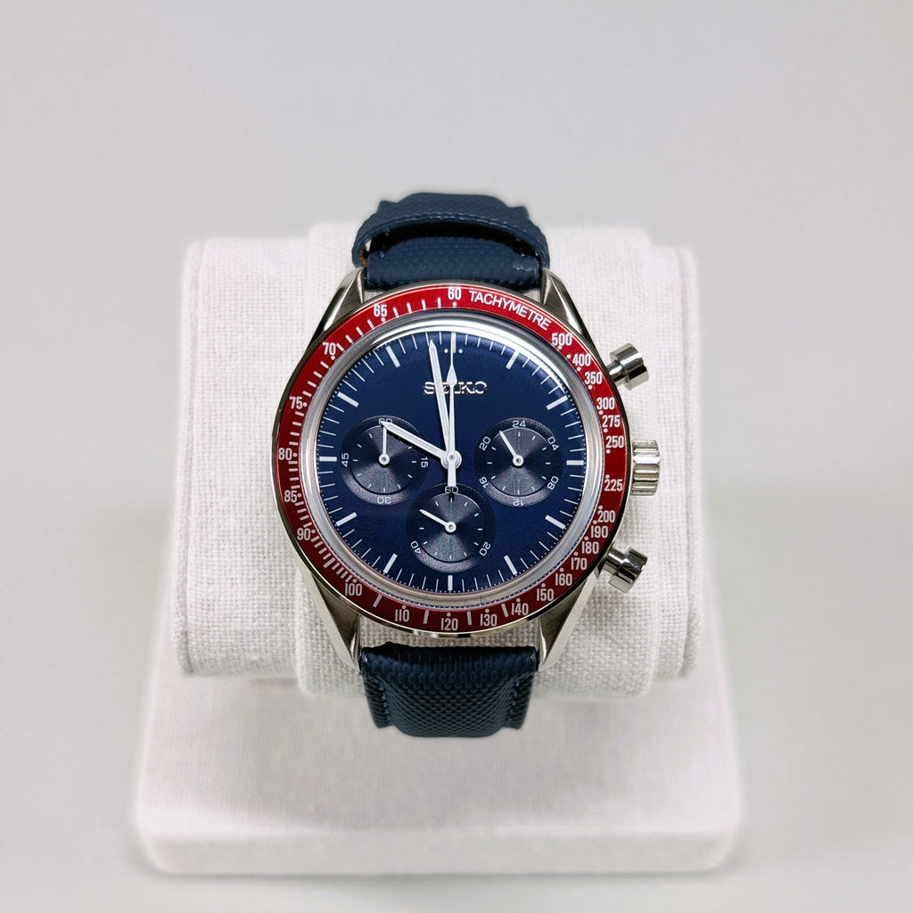 Seiko MOD Chronograph Red/Blue 40mm