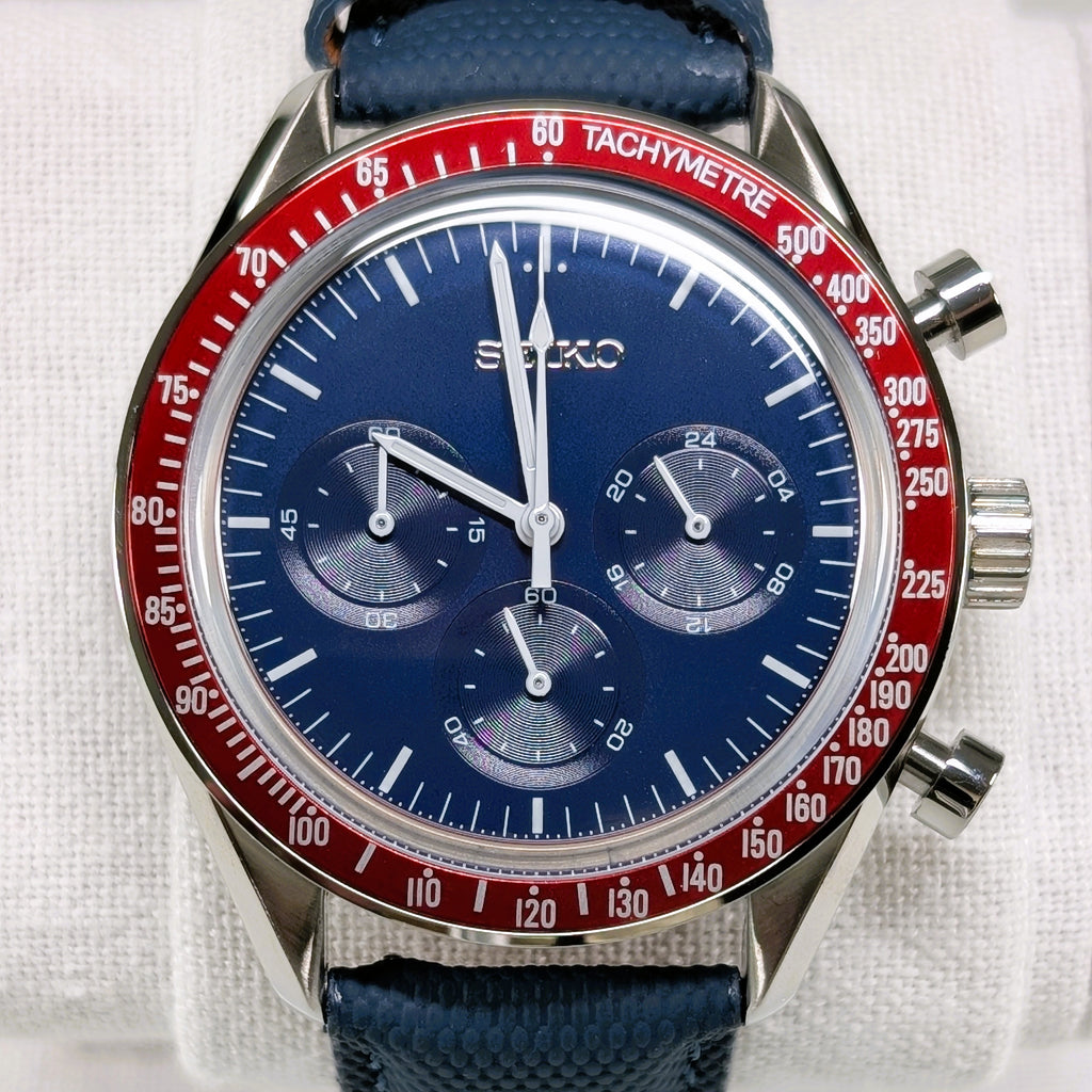 Seiko MOD Chronograph Red/Blue 40mm