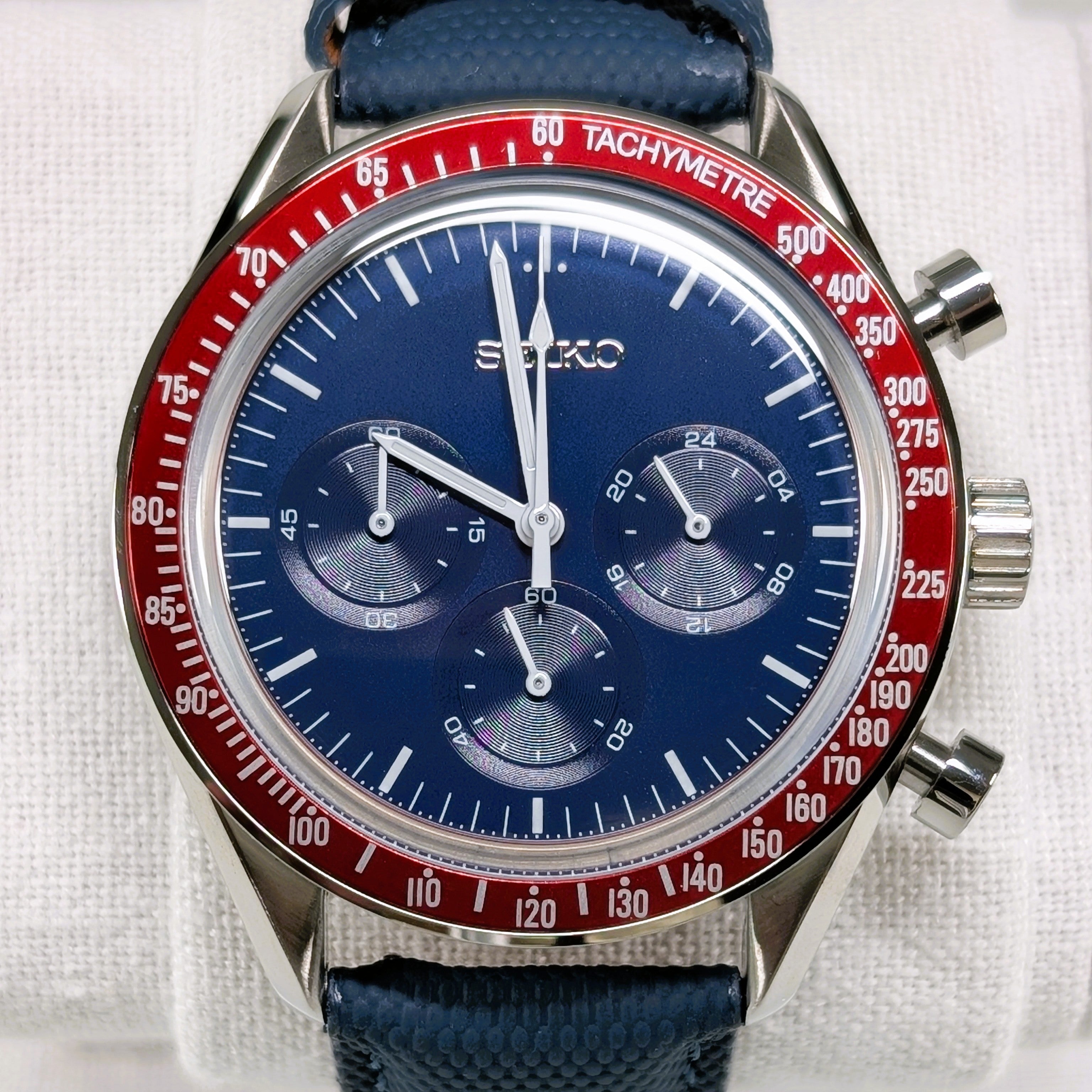 Seiko MOD Chronograph Red/Blue 40mm