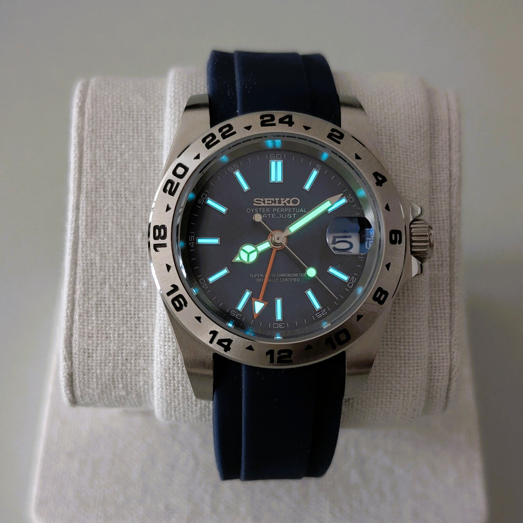 Seiko MOD GMT Explorer Blue 40mm Automatic