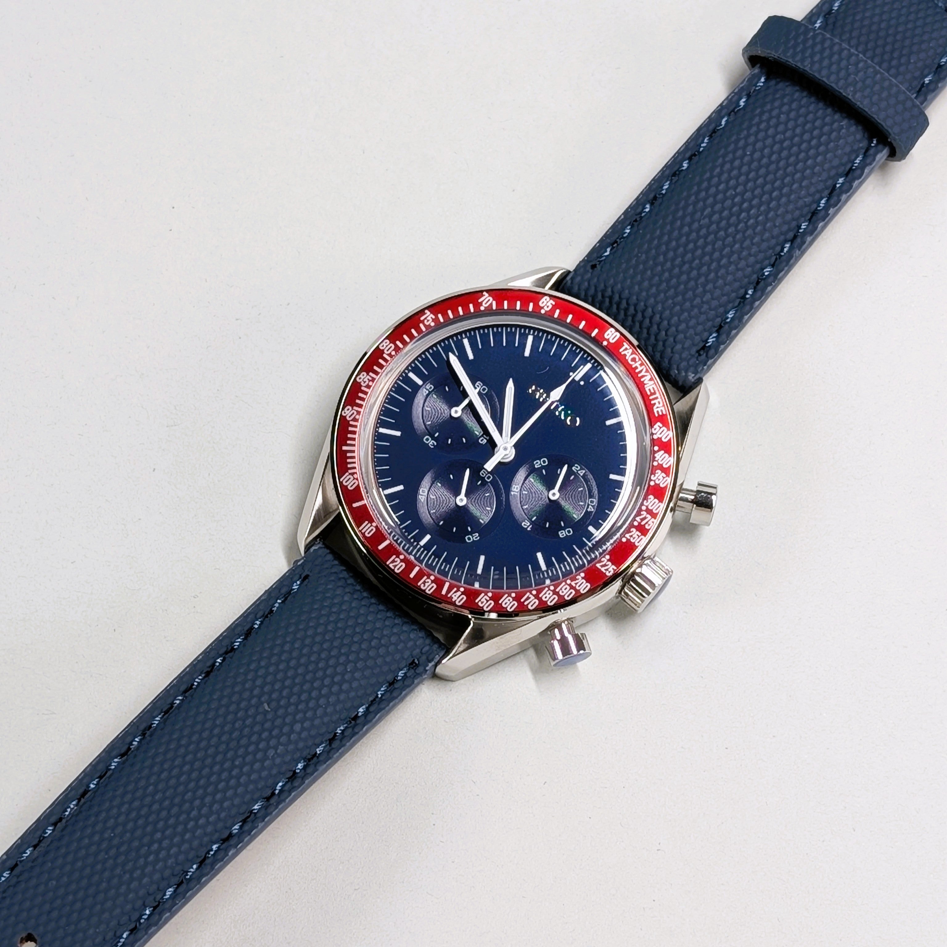 Seiko MOD Chronograph Red/Blue 40mm